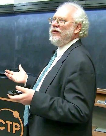 Peter Shor speaking at the 2017 Dirac Medal ceremony
